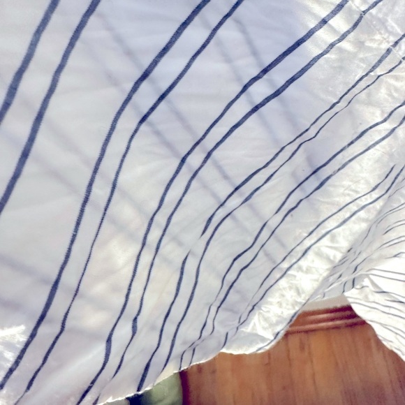 🌟FREE PEOPLE Easy Breezy Midi Dress, Sz.L., Ivory Combo, Lovely Navy Stripes 🌻 - Picture 13 of 15